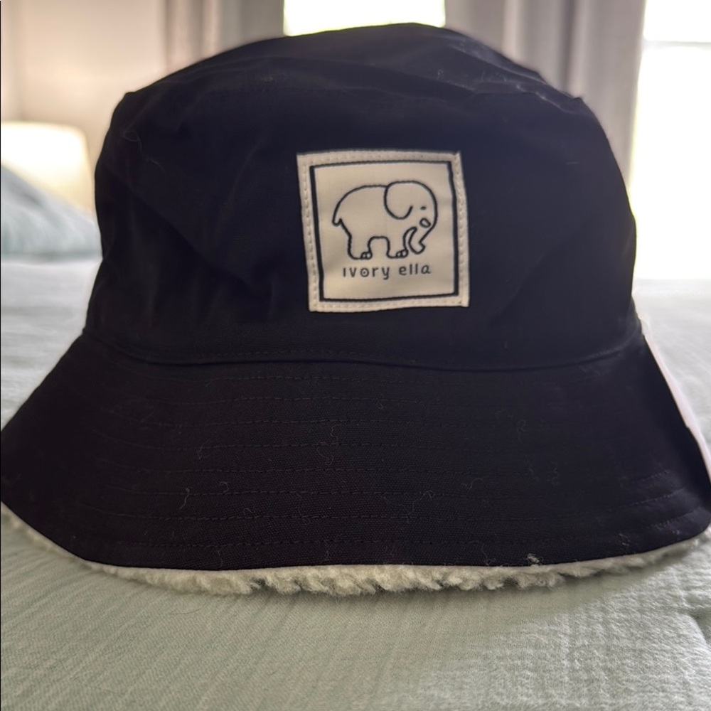 Ivory Ella Kids Black Bucket Hat